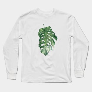 Tropical Monstera Leaf Long Sleeve T-Shirt